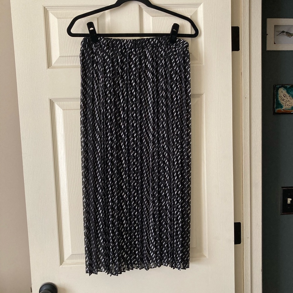 NWOT high waist chiffon pleated skirt
